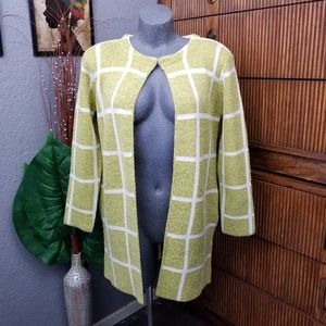 Knit Cardigan Sweater Green Size XL